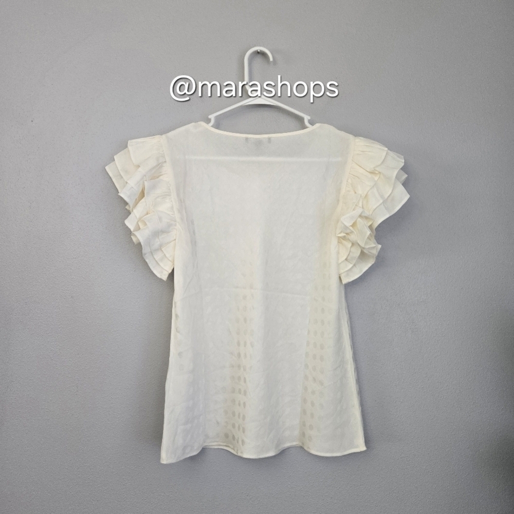 J. CREW Ruffle-sleeve top - Picture 5 of 6